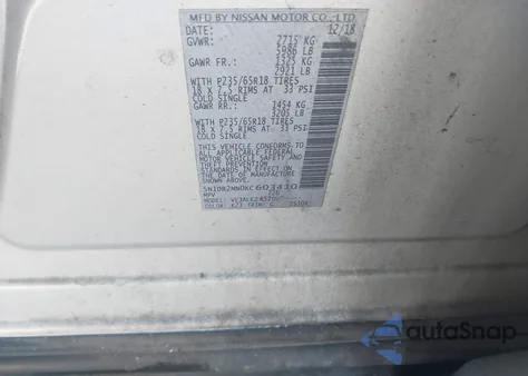 2019 Nissan Pathfinder Sv from USA, damaged, VIN 5N1DR2MN0KC603410